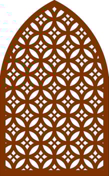 Simple Vector Pattern for Laser Cutting, Decoration, and Ornament. Metal design, wood carving, vector