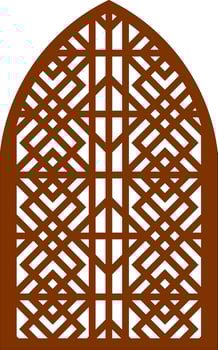 Simple Vector Pattern for Laser Cutting, Decoration, and Ornament. Metal design, wood carving, vector