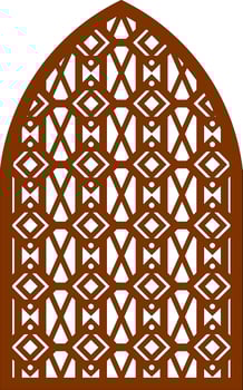 Simple Vector Pattern for Laser Cutting, Decoration, and Ornament. Metal design, wood carving, vector