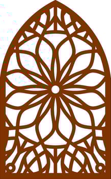 Simple Vector Pattern for Laser Cutting, Decoration, and Ornament. Metal design, wood carving, vector