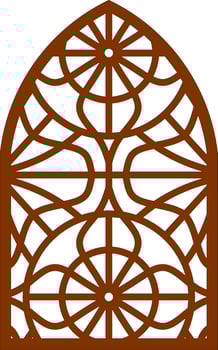 Simple Vector Pattern for Laser Cutting, Decoration, and Ornament. Metal design, wood carving, vector