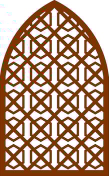 Simple Vector Pattern for Laser Cutting, Decoration, and Ornament. Metal design, wood carving, vector