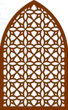 Simple Vector Pattern for Laser Cutting, Decoration, and Ornament. Metal design, wood carving, vector