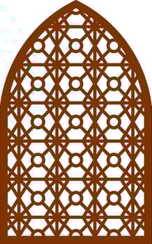 Simple Vector Pattern for Laser Cutting, Decoration, and Ornament. Metal design, wood carving, vector