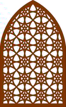 Simple Vector Pattern for Laser Cutting, Decoration, and Ornament. Metal design, wood carving, vector