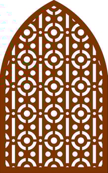 Simple Vector Pattern for Laser Cutting, Decoration, and Ornament. Metal design, wood carving, vector