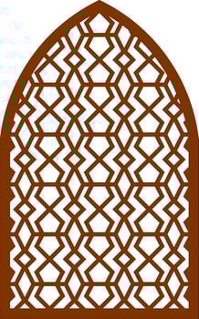 Simple Vector Pattern for Laser Cutting, Decoration, and Ornament. Metal design, wood carving, vector