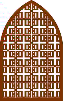 Simple Vector Pattern for Laser Cutting, Decoration, and Ornament. Metal design, wood carving, vector