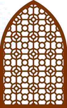 Simple Vector Pattern for Laser Cutting, Decoration, and Ornament. Metal design, wood carving, vector