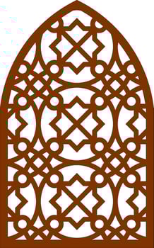 Simple Vector Pattern for Laser Cutting, Decoration, and Ornament. Metal design, wood carving, vector
