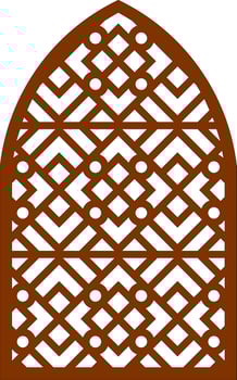 Simple Vector Pattern for Laser Cutting, Decoration, and Ornament. Metal design, wood carving, vector