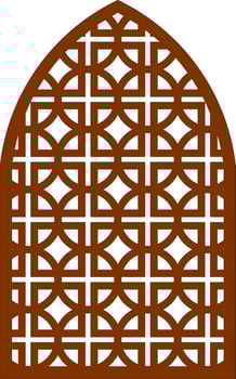 Simple Vector Pattern for Laser Cutting, Decoration, and Ornament. Metal design, wood carving, vector