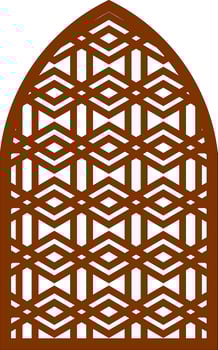 Simple Vector Pattern for Laser Cutting, Decoration, and Ornament. Metal design, wood carving, vector
