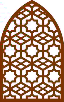 Simple Vector Pattern for Laser Cutting, Decoration, and Ornament. Metal design, wood carving, vector