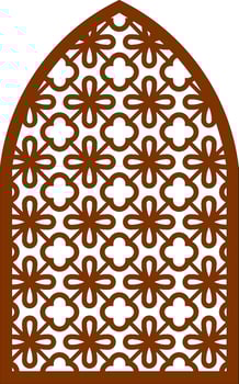 Simple Vector Pattern for Laser Cutting, Decoration, and Ornament. Metal design, wood carving, vector