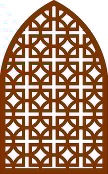 Simple Vector Pattern for Laser Cutting, Decoration, and Ornament. Metal design, wood carving, vector