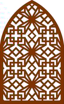 Simple Vector Pattern for Laser Cutting, Decoration, and Ornament. Metal design, wood carving, vector