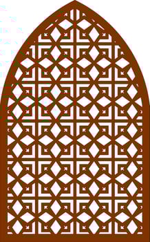Simple Vector Pattern for Laser Cutting, Decoration, and Ornament. Metal design, wood carving, vector