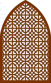 Simple Vector Pattern for Laser Cutting, Decoration, and Ornament. Metal design, wood carving, vector