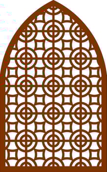 Simple Vector Pattern for Laser Cutting, Decoration, and Ornament. Metal design, wood carving, vector