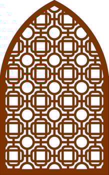 Simple Vector Pattern for Laser Cutting, Decoration, and Ornament. Metal design, wood carving, vector