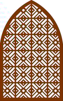 Simple Vector Pattern for Laser Cutting, Decoration, and Ornament. Metal design, wood carving, vector