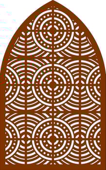 Simple Vector Pattern for Laser Cutting, Decoration, and Ornament. Metal design, wood carving, vector