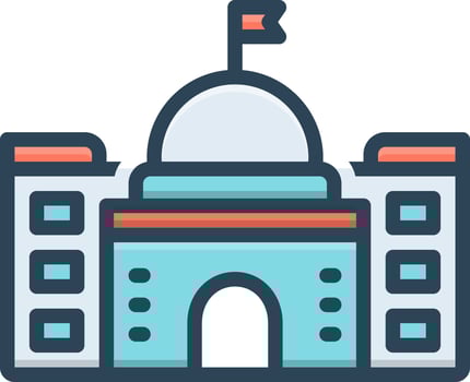 color icon for department vector
