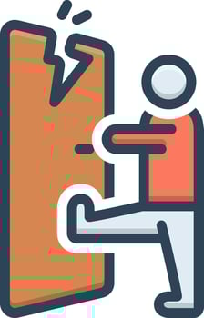 color icon for challenge vector