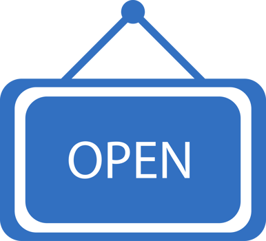 open sign icon line design, monoline icons. png