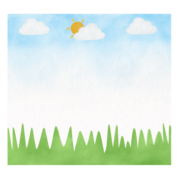 Green Grass and Sky Memo Paper png