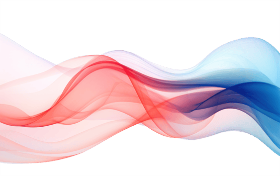 colorful abstract wave on transparent background png