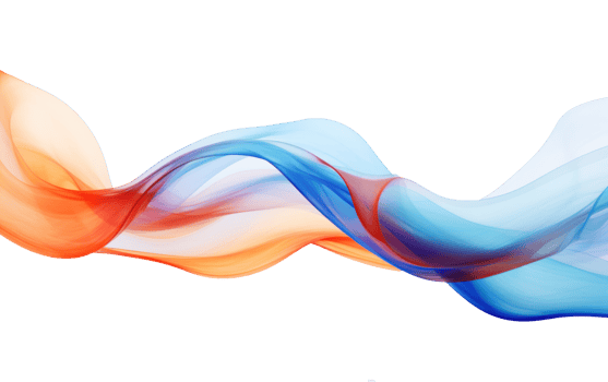 colorful abstract wave on transparent background png