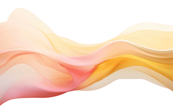 colorful abstract wave on transparent background png