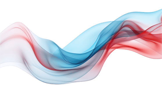 colorful abstract wave on transparent background png