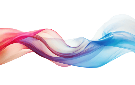 colorful abstract wave on transparent background png