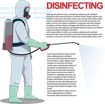 illustration of virus disinfecting vector