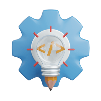 3d rendering creative coding isolated useful for technology, programming, development, coding, software, app, computing, server and connection design element png