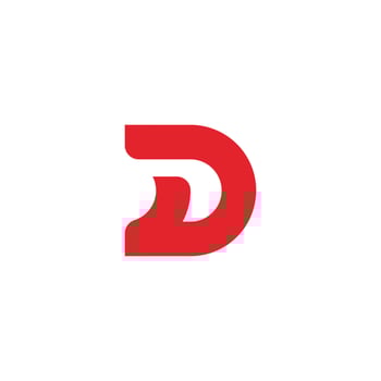 Letter D logo icon design template vector