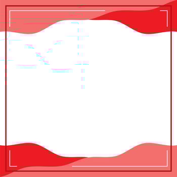 Red and white background color with stripe line and wavy shapes. Suitable for social media post and web internet ads. vector