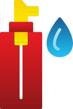 Face Cleanser Vector Icon Design