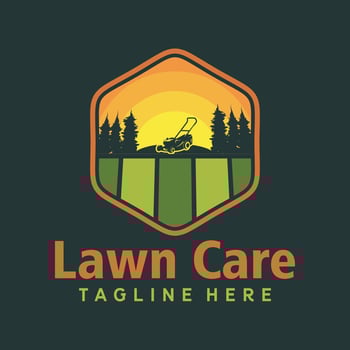 Lawn care Logo Vector Illustration