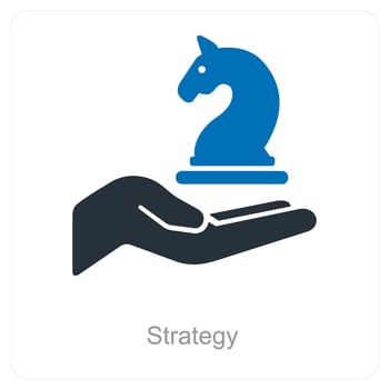 Strategy and planning icon concept vector