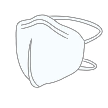 N95 face mask, Safety breathing masks for prevent virus and dust, Corona Virus, Industrial safety, dust protection. vector
