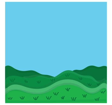 Forest Cartoon Scene Illustration Cute vector