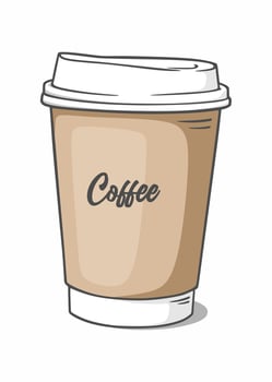 Vector design coffee cup illustration