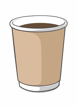 Vector design coffee cup illustration