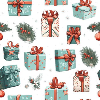 Seamless Christmas gift png
