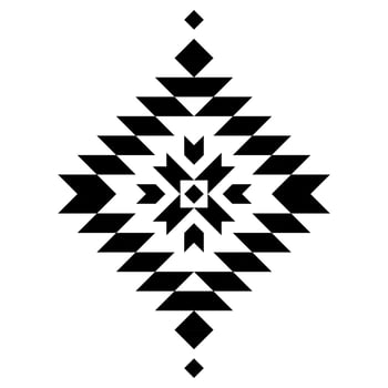 Geometric ethnic pattern art. American, Mexican style. Background Aztec tribal ornament. Design for fabric, clothing, textile, logo, symbol. vector