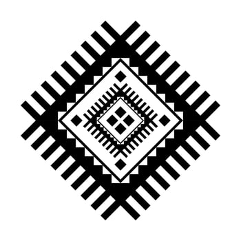 Geometric ethnic pattern art. American, Mexican style. Background Aztec tribal ornament. Design for fabric, clothing, textile, logo, symbol. vector
